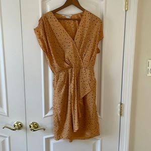 BCBG Generation Gold Faux Wrap dress